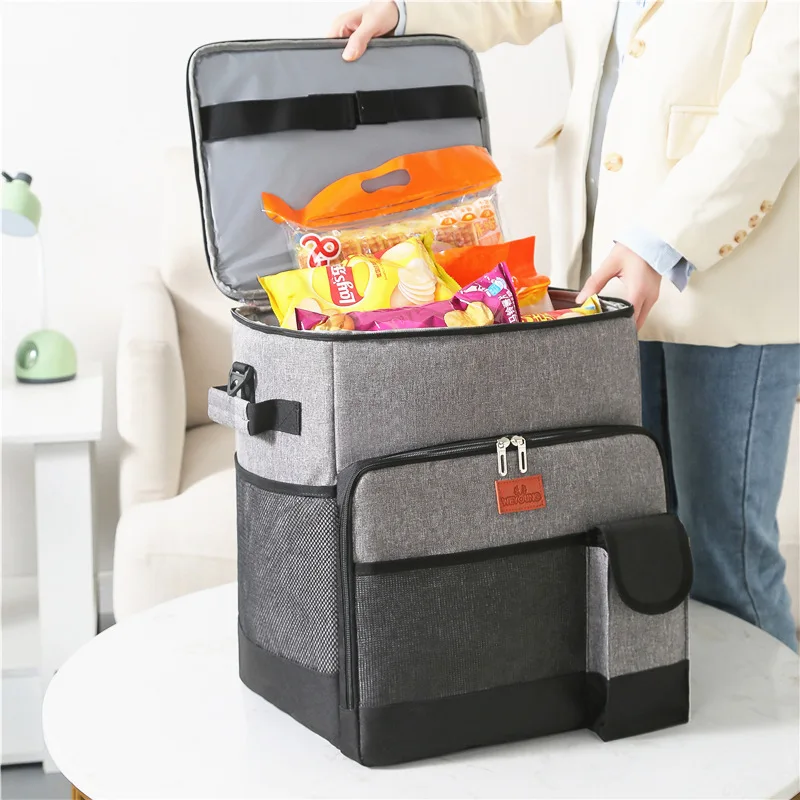 Lunch Backpack Insulated Cooler Picnic Bag Multifunctional Travel Bag Large Capacity Outdoor Picnic Camping Waterproof Backpack