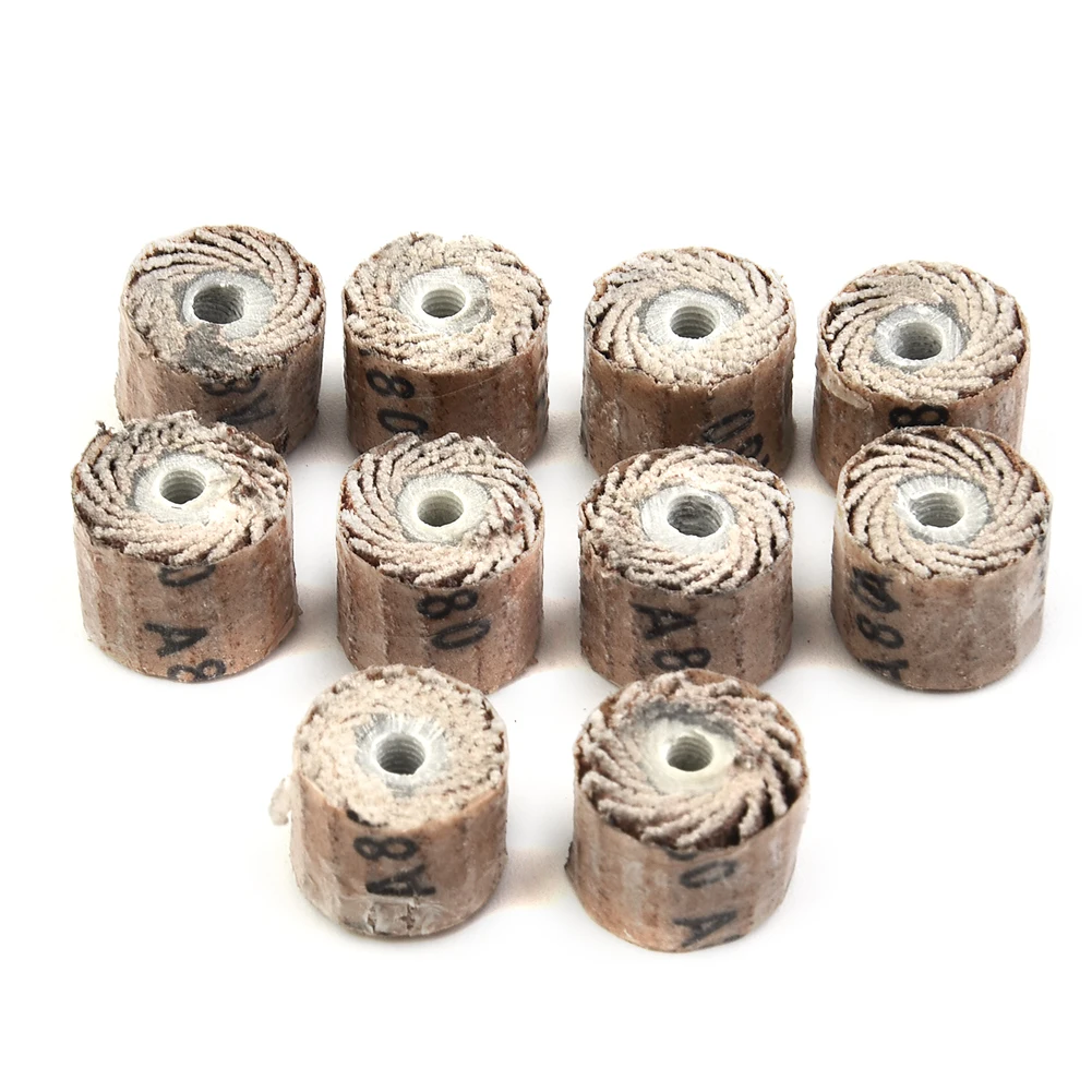 10pcs+1 80-600Grit Flap Wheel Disc Sanding Drill Abrasive Sandpaper Polishing For Metal Polishing Drawing Trimming