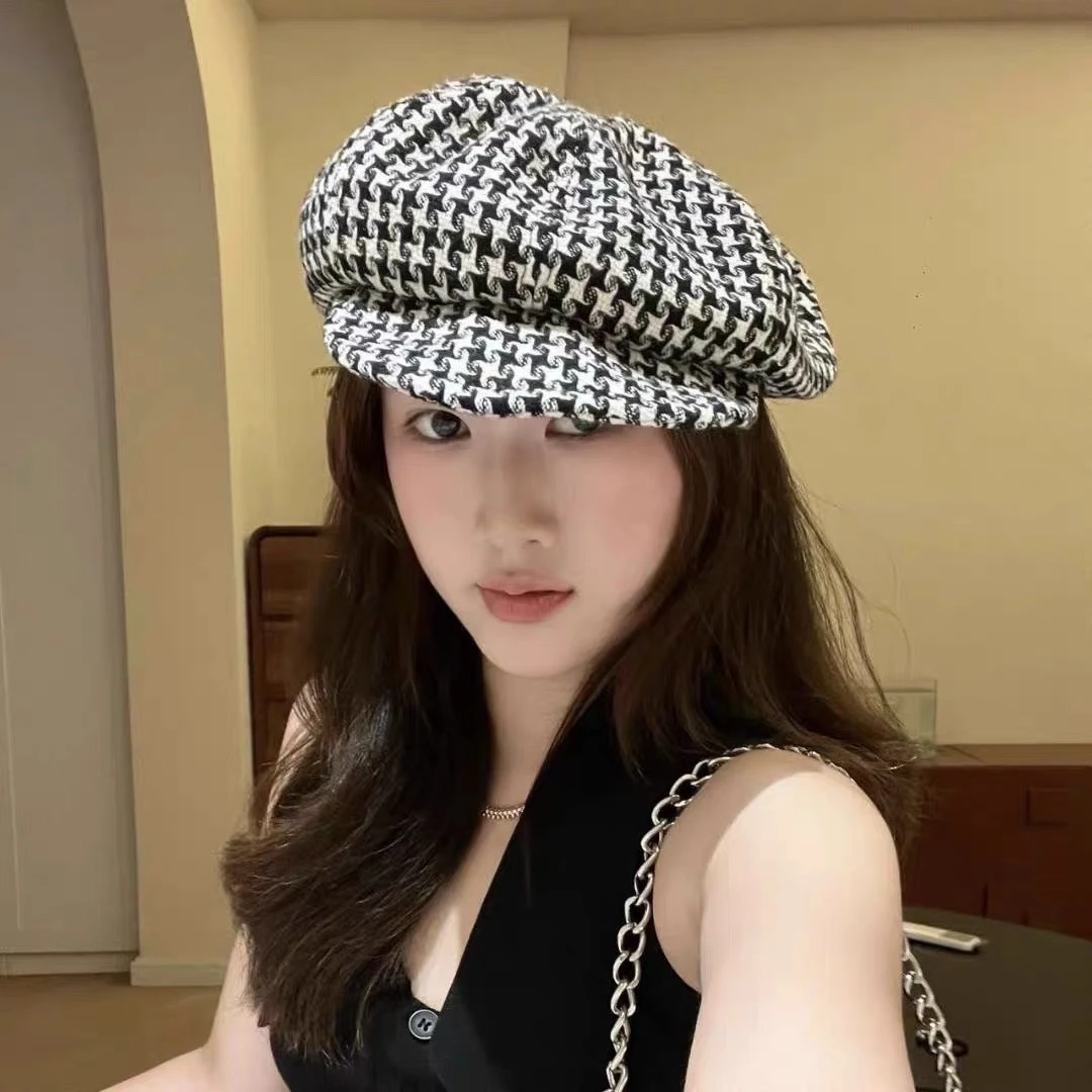 

Hot Sale Octagonal Hat Beret Women's Fashionable and Versatile Autumn and Winter New Retro Painter Hat Fashion Luxury Gift