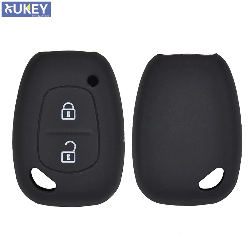 Silicone Car Key Fob Cover Case For Renault Kangoo Traffic Master For Opel Vivaro Movano 2003-2010 2 Button Remote Shell