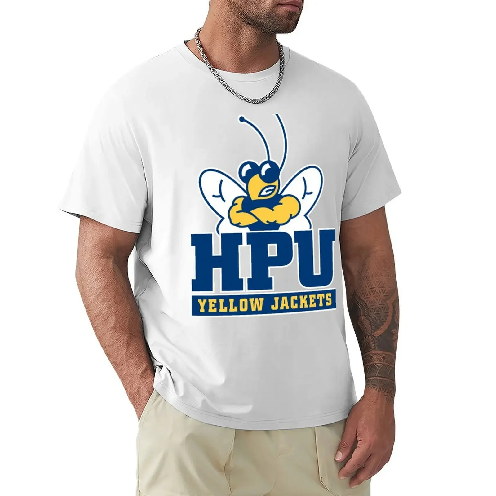 Howard Payne University yellow jackets T-shirt boys whites customizeds tops blacks men t shirts