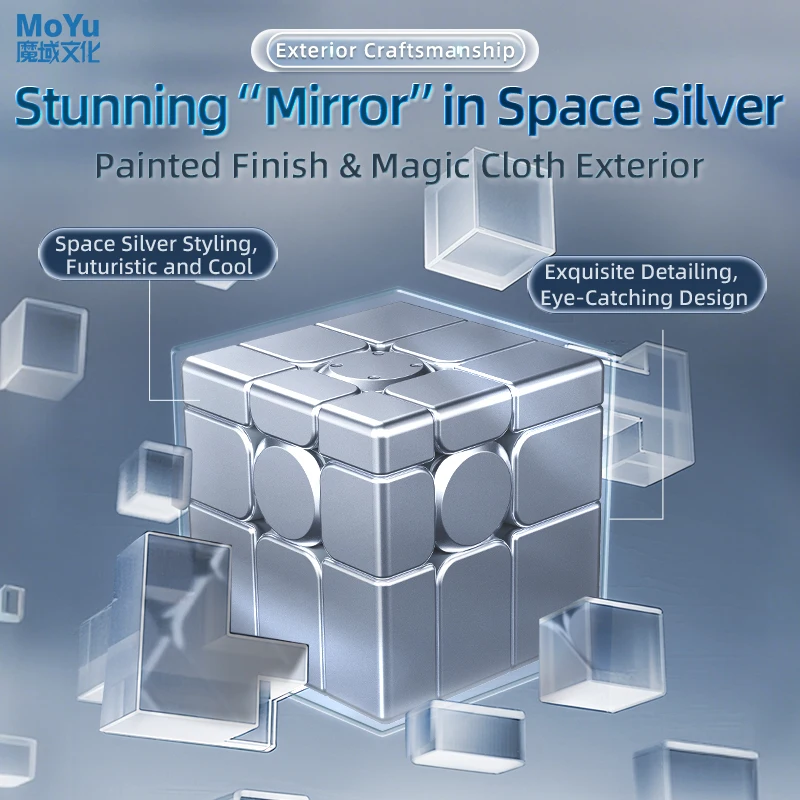 MoYu-Cubo de espejo inteligente AI, Cubo magnético, rompecabezas profesional, juguetes, Cubo de velocidad, regalo para niños, Cubo mágico