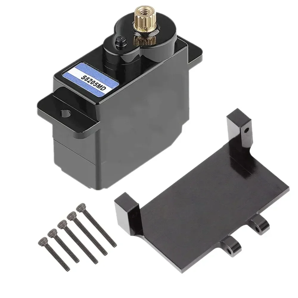 Stuurservo Metalen stuurinrichting Stuurinrichting Basismontage Mini klimauto voor axiale SCX24 upgrade-onderdelen