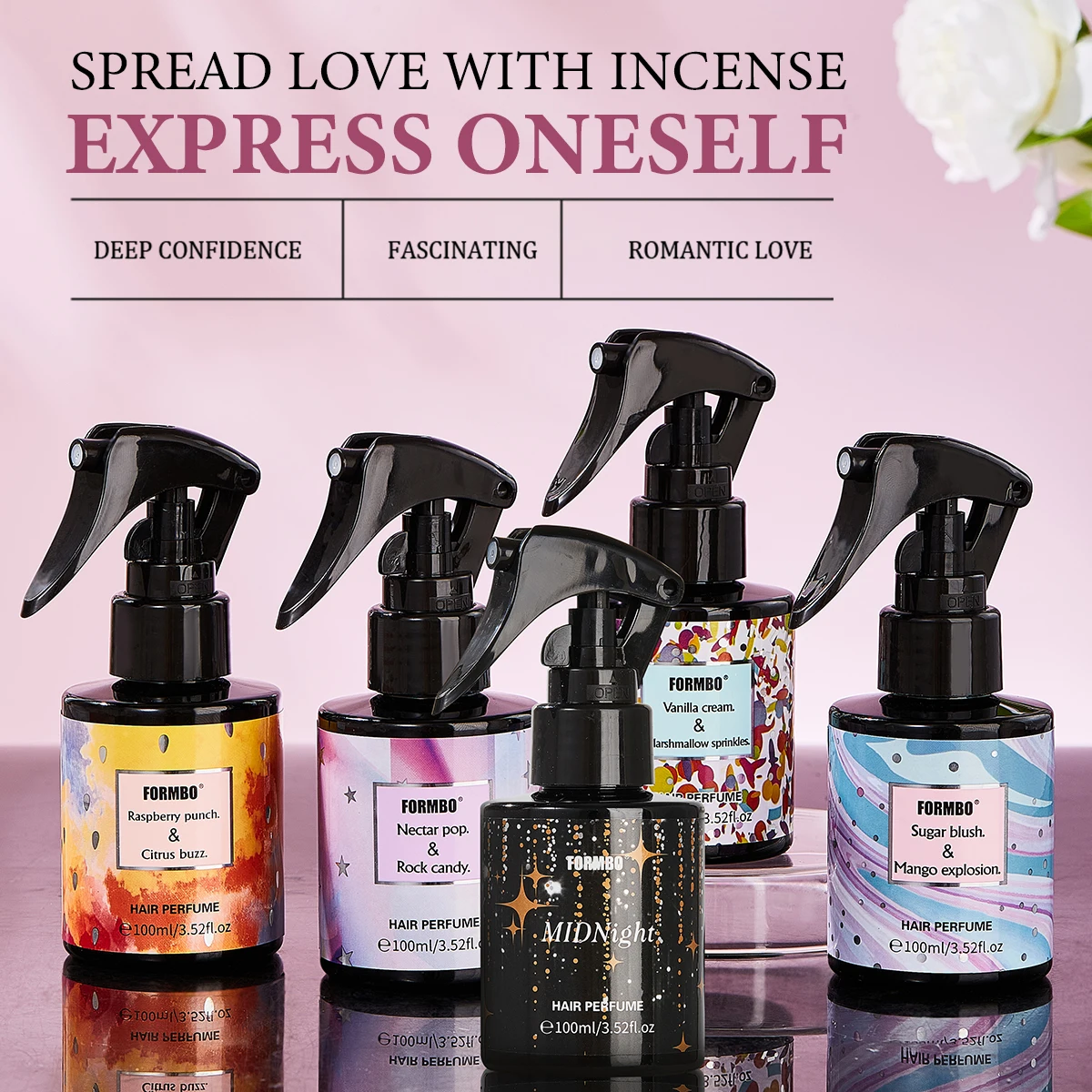 

1 bottle/100ml hair body fragrance lasting natural fresh portable