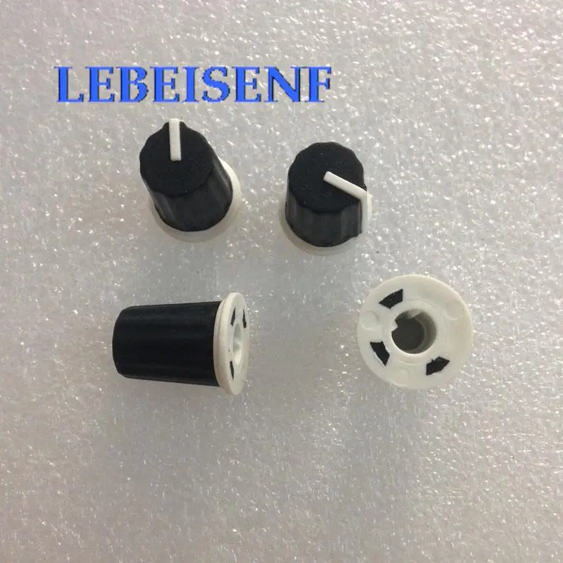 

10pcs Mixer for PIONEER DJM-300/500/600/3000 Potentiometer Knob Cap 90 degree 270 degree Black Switch audio volume knob