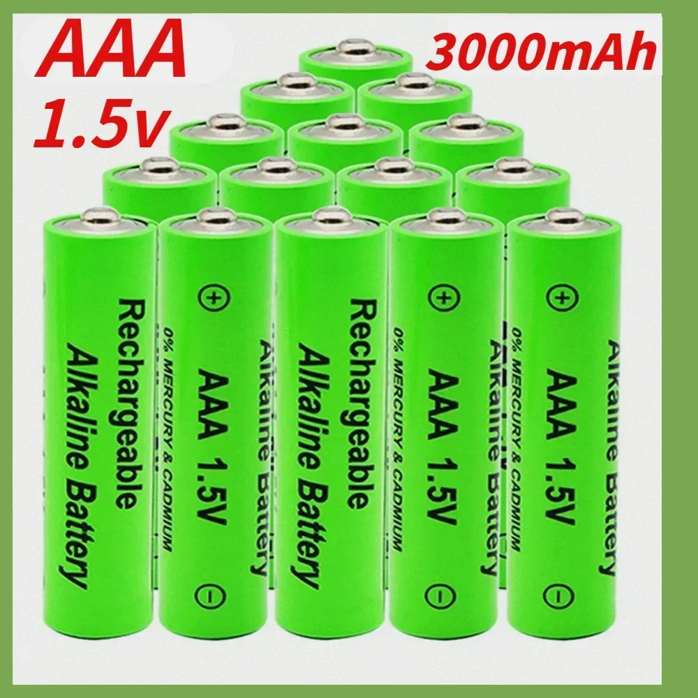 AAA1.5V Battery 3000mAh Rechargeable Battery Lithium Ion 1.5 V AAA Battery for Clocks Mice Computers Toys So on