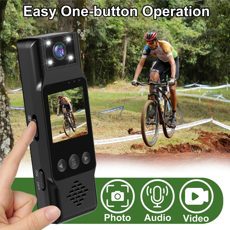 Kamera sportowa Lenovo, przenośna mini kamera 4K HD z Wi-Fi, magnetycznym klipsem na plecy, cyfrowy rejestrator wideo, kamera do noszenia na ciele, noktowizor, rejestrator DVR. — zdjęcie produktu 6