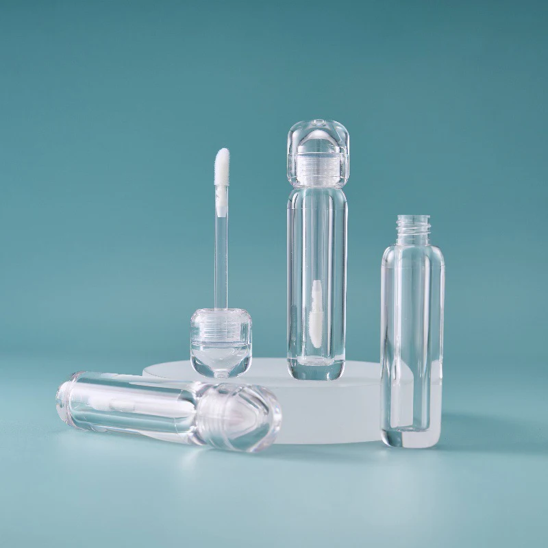 1 pçs tubo de brilho labial vazio transparente 3ml/3.5ml garrafa de esmalte labial batom líquido diy garrafa recarregável recipiente cosmético