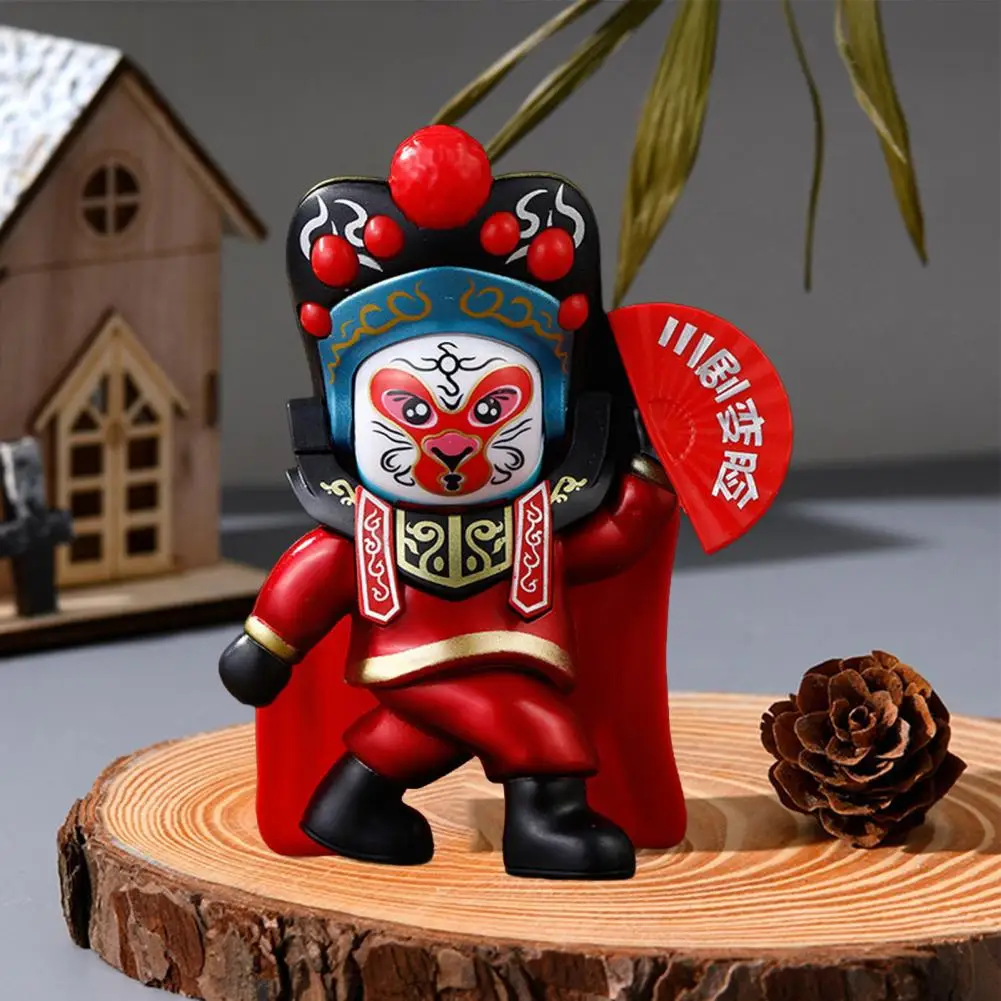 Sichuan Opera Doll Traditional Chinese Face Changing Doll Toy with 4 Facial Looks Sichuan Opera Souvenir Chinese for Enthusiasts