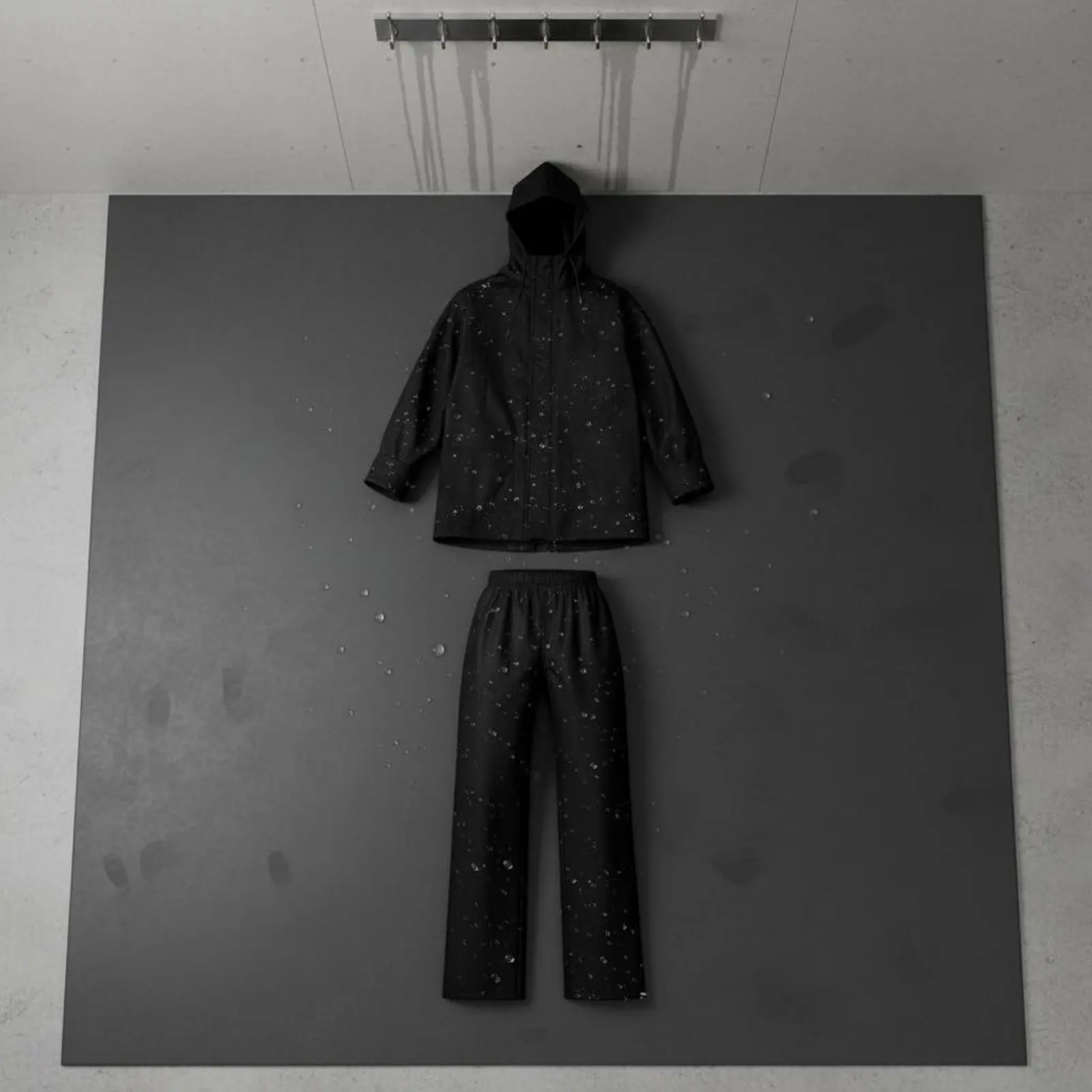 Motorcycle Rain Suit Full Body Coverage Split Raincoat Set Reflective Waterproof Rain Suit Windproof Outerwear Lightweight