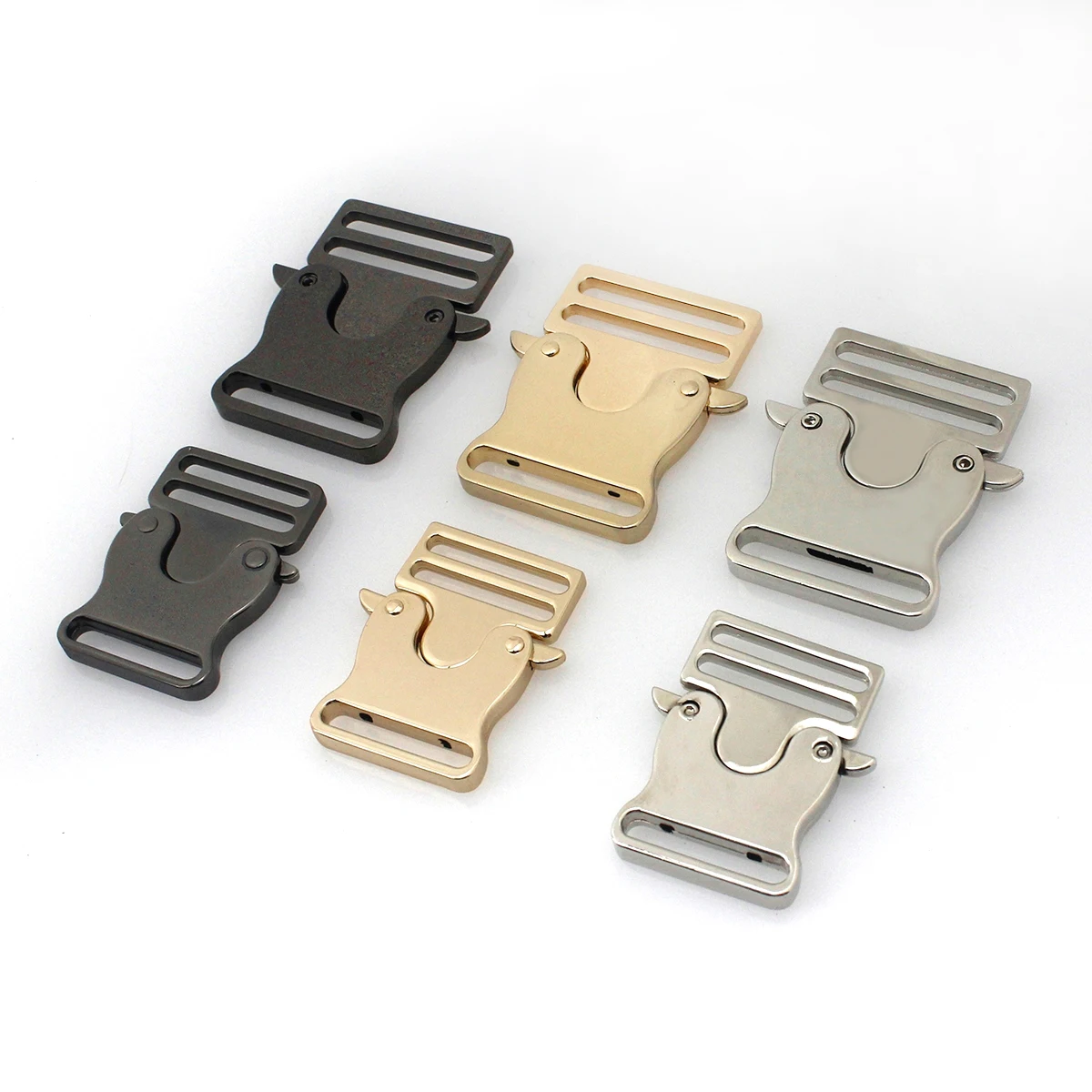 1pcs Fashion Metal Backpack Strap Buckle Quick Side Release Clasp for DIY Bag Outdoor Backpack Strap Belt Webbing Lether Craft