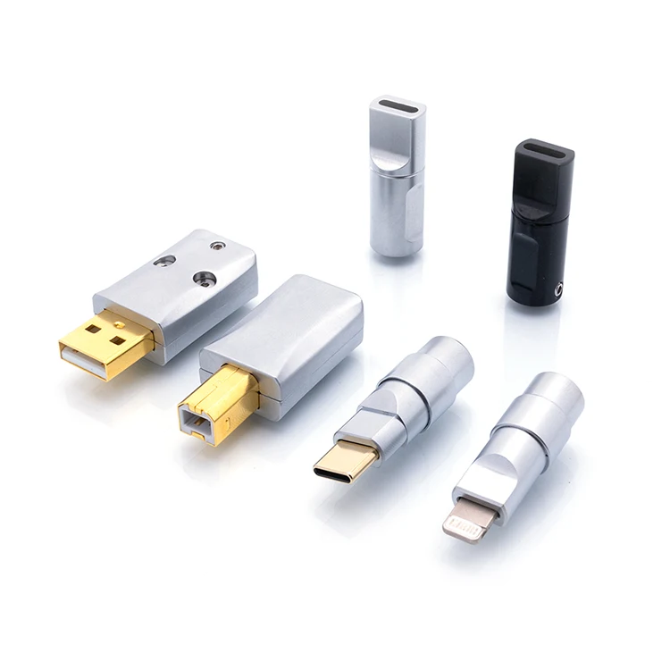 Fém USB típusa C android Sportalsó töltés Adapter Ezüst- Sztrájktörő USB-C USB Fém dugasz számára DIY Kulcskarika Vezeték OTG Villámgyors