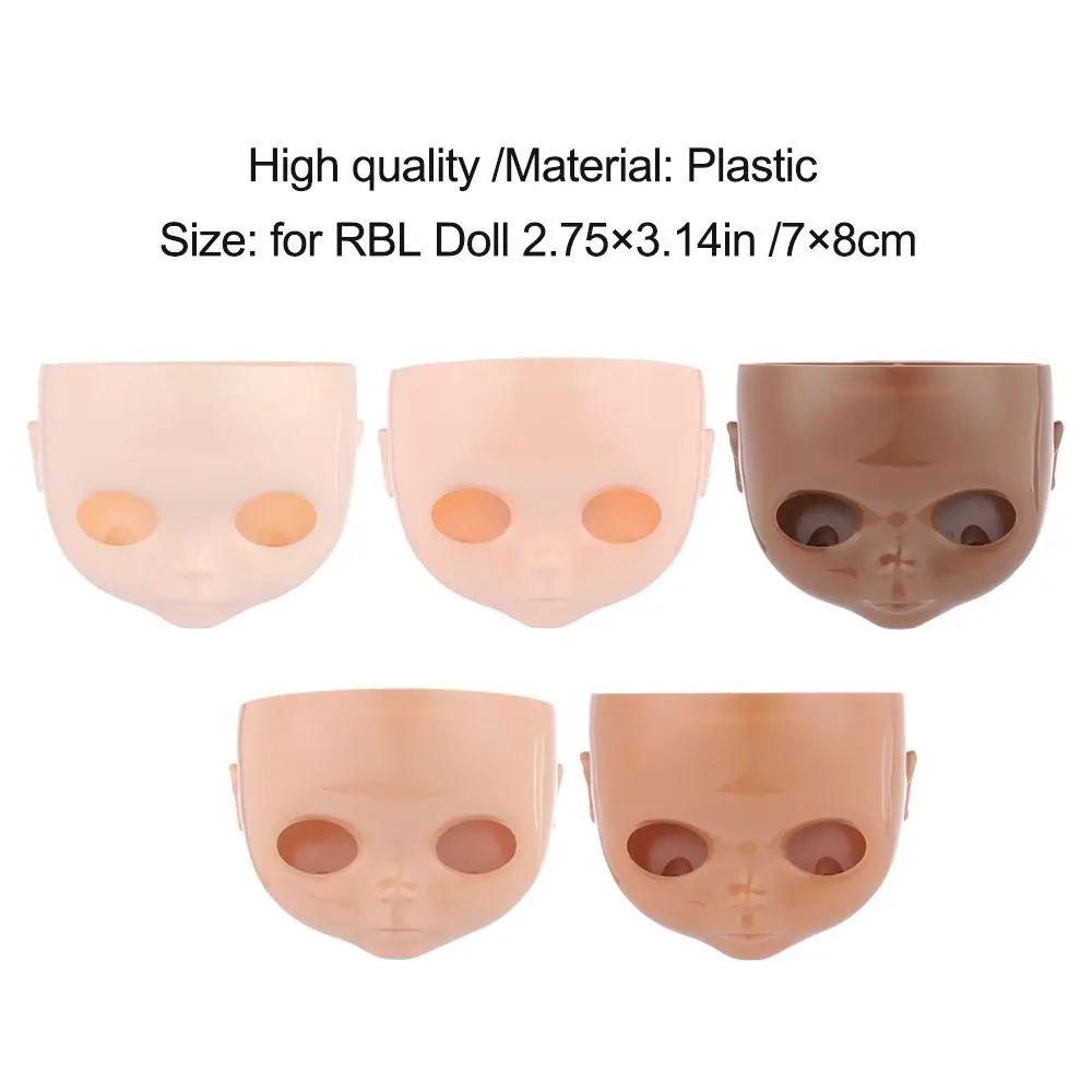1/6 30cm Plastic Blyth Doll Factory Blyth DIY Doll Faceplate With Backplate No Makeup Face and Screw Toys Accessories
