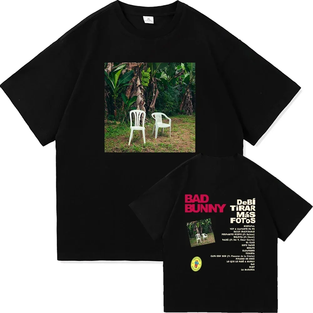 

Album pattern printed men's summer T-shirt fashionable, comfortable, trendy, loose and casual 100% cotton round neck T-shirt