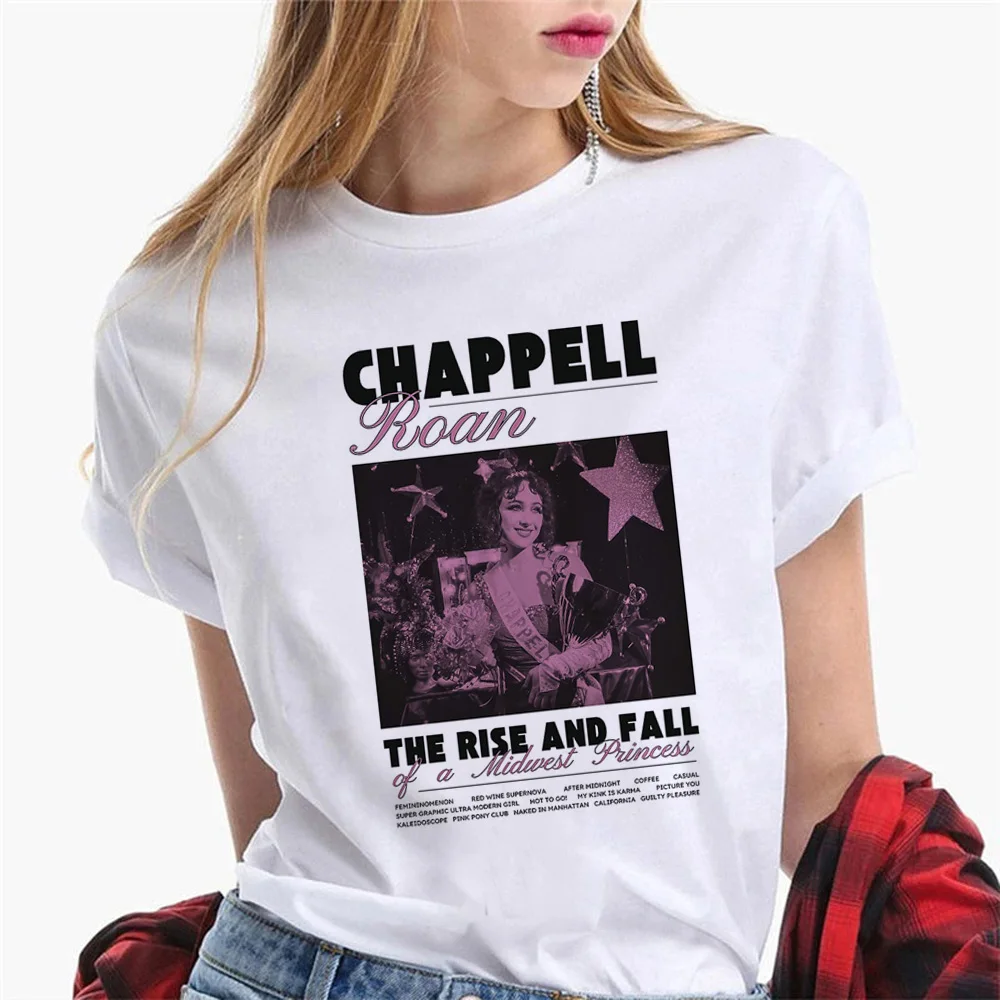 Chappell Roan t shirt women comic graphic manga top girl comic anime funny clothes