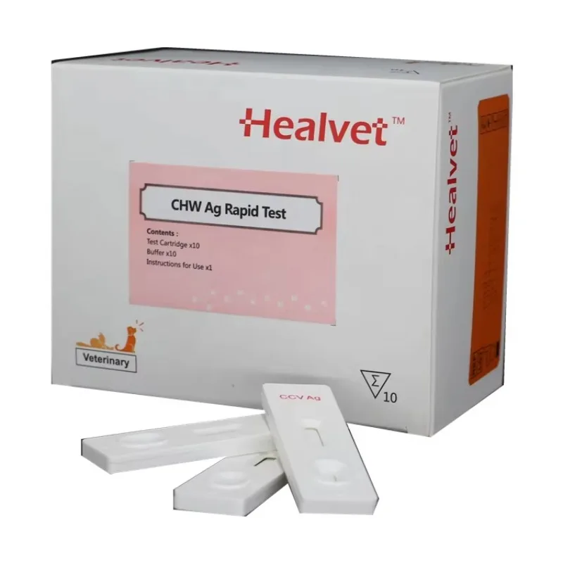 Healvet Veterinary Diagnostic Canine Heartworm Antigen (CHW Ag) Rapid Test Kit With Factory Price