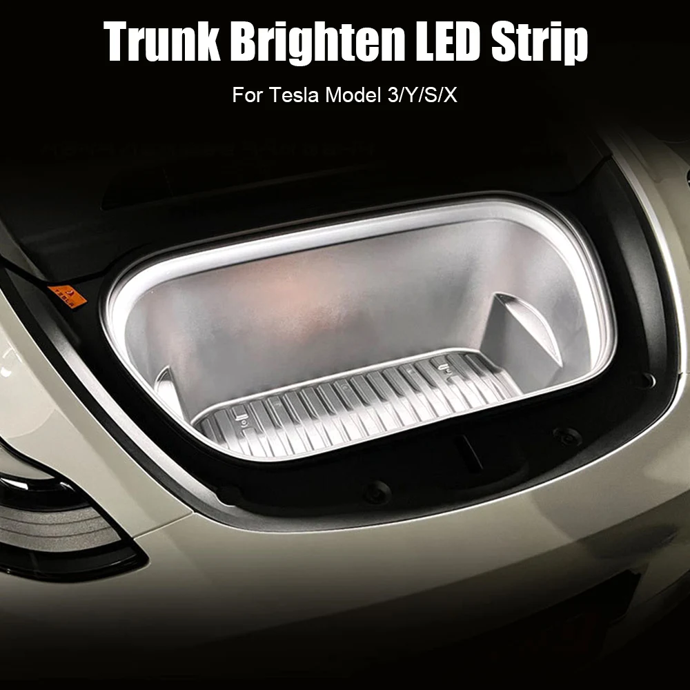 Car Front Trunk Light Modified Lighting Interior Decorative Lamp 12V for Tesla Model 3 Y S X Frunk Brighten LED Strip