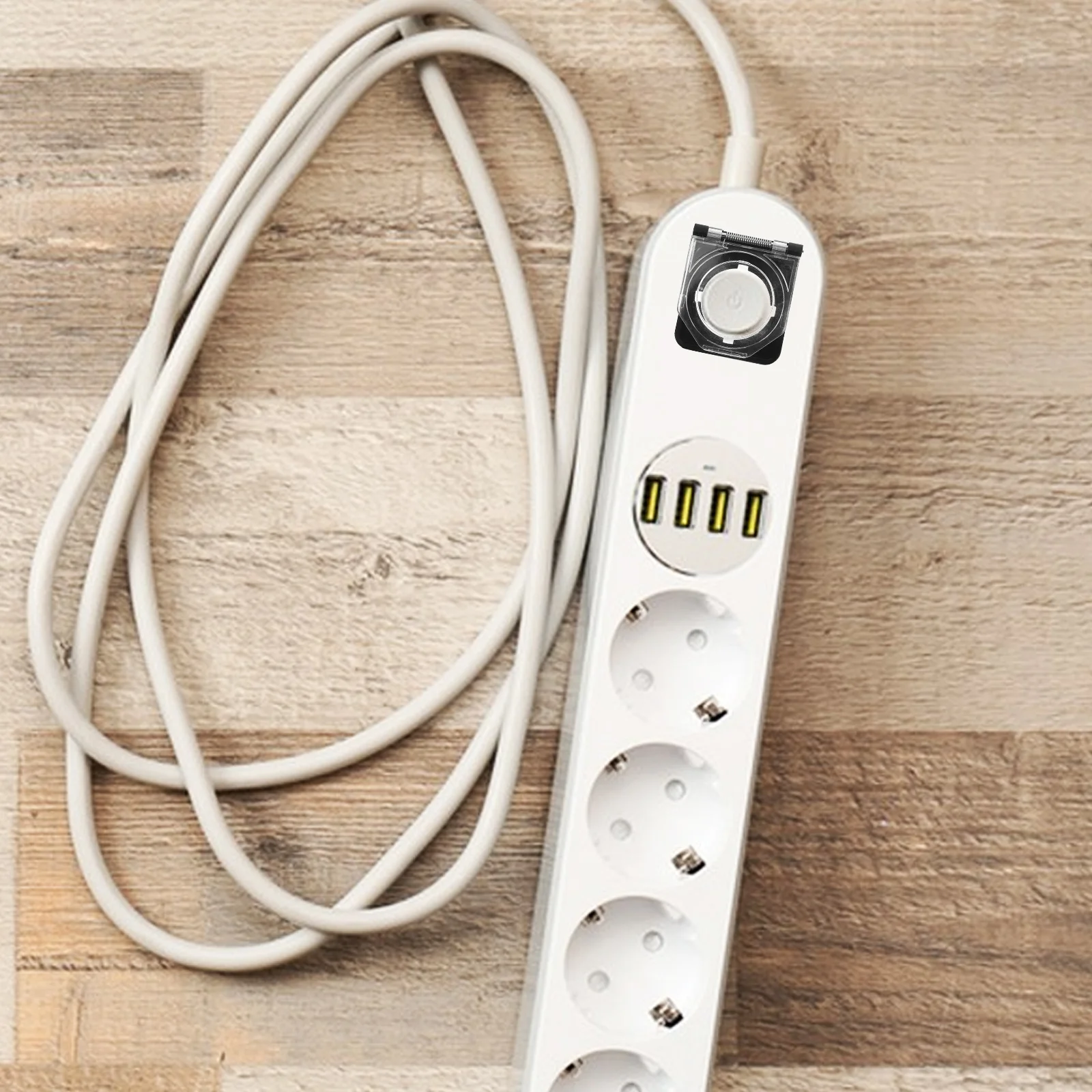 

Power Switch Protective Cover Transparent Plastic Spring Loaded Button Cap Safety Lock for Industrial Home Appliance Computer