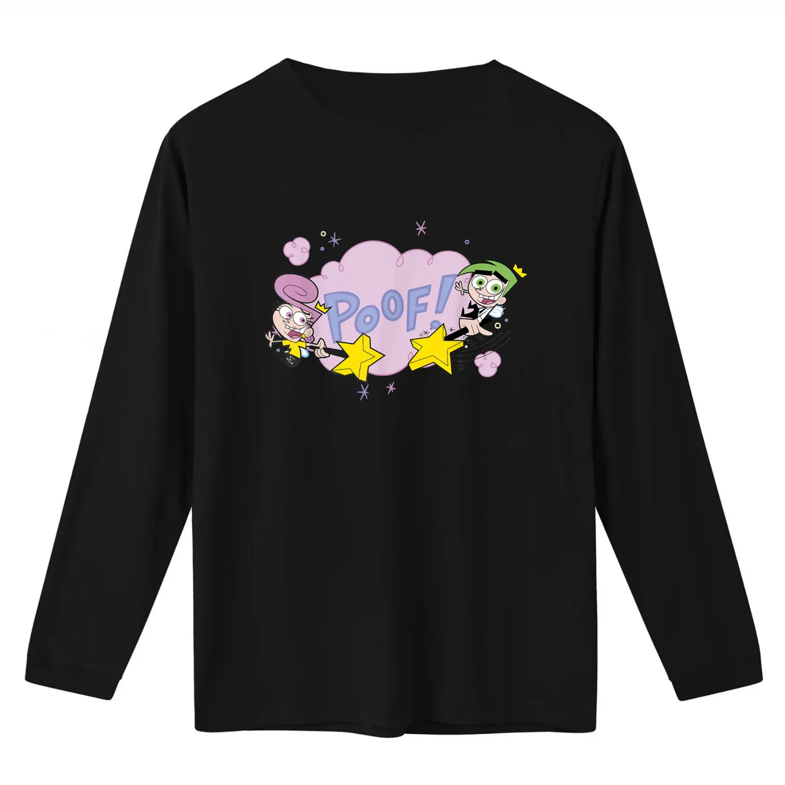 Nickelodeon The Fairly OddParents Cosmo And Wanda Poof T-Shirt Summer Casual Cotton Tee Oversized Streetwear Tops 100% Cotton