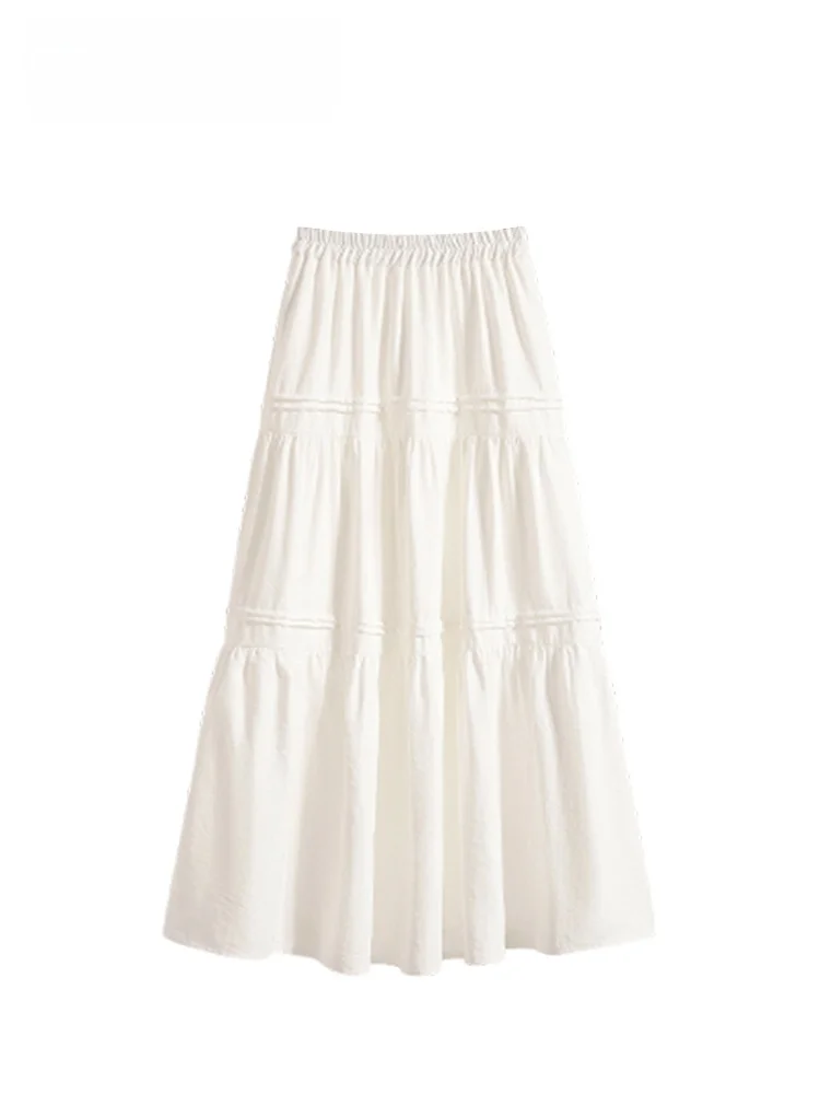 

High Waist plus Size Half Body Skirt for Women Summer New Style Meat Covering Thinming Personality Age Reduction Skirt