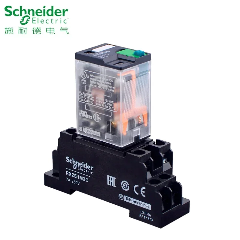 Schneider Electric Zwischenrelais RXM2LB2BD JD RXM4LB2P7 F7 RXM4LB2BD 24V 230V RXZE1M2C RXZE1M4C 8 Fuß 14 Fuß Sockel – Detail 3
