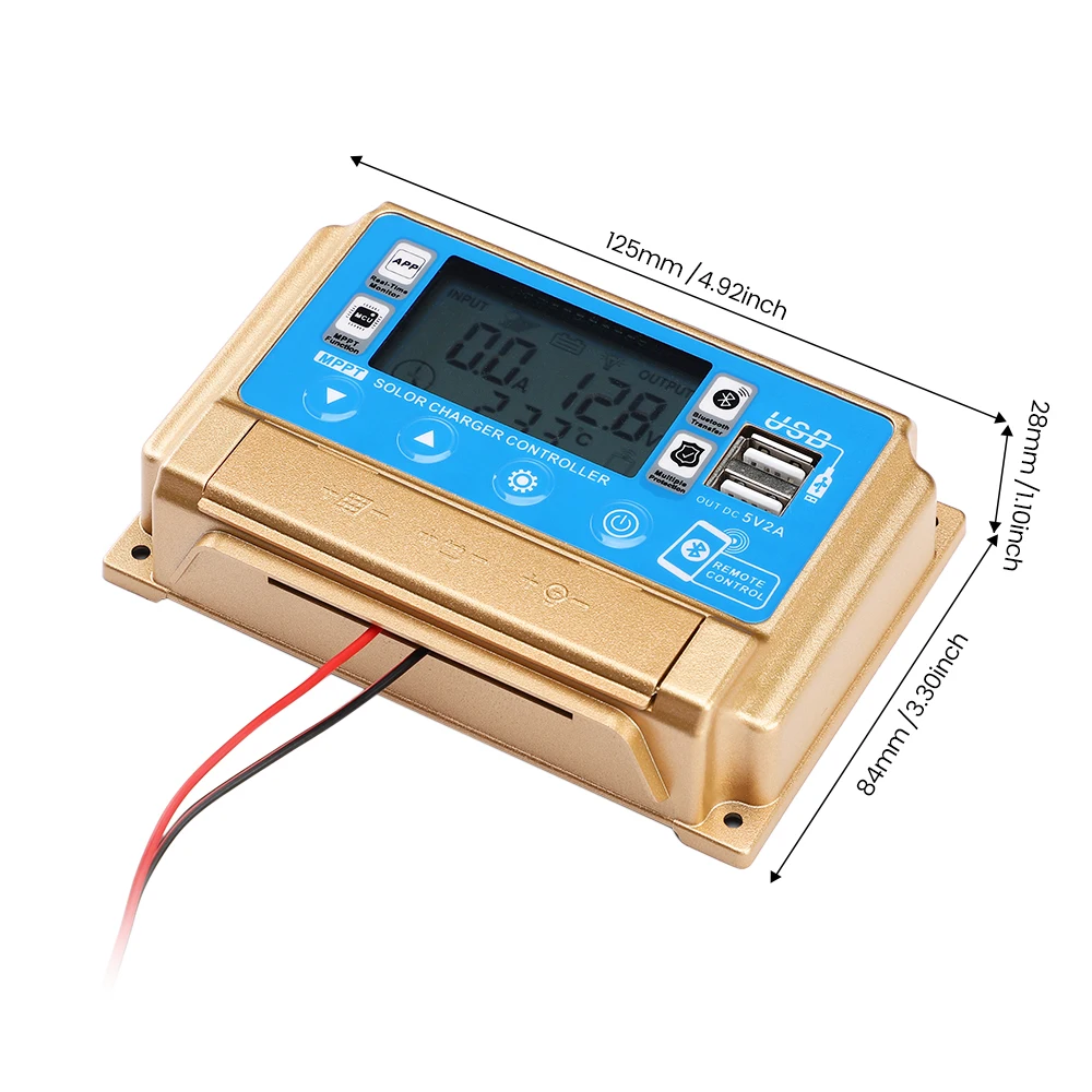 1pcs SUNYIMA 30A 40A 50A 60A Adaptive MPPT Solar Controller with Bluetooth 12V/24V Solar Charge Controller