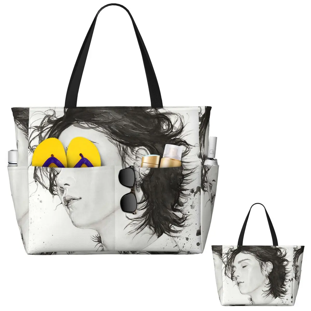 Agust D Set Me Free Beach Tote Bag Sport Gym Yoga Duffle Large Tote Bag Women Travel Bag Fitness bag