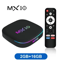 Caja de TV MX10 Z4 ATV Android 13 con asistente de voz, aplicaciones de TV, Wifi Dual, Quad Core Cortex A53, compatible con vídeo 8K 4K BT5.0