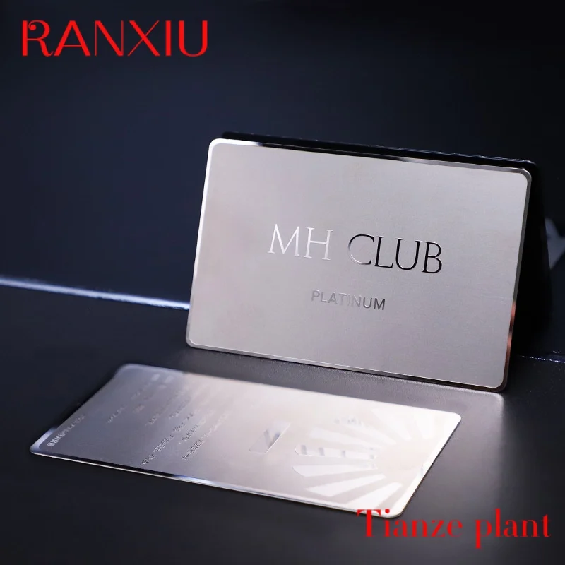 Custom u Hi-end RFID N etal Card Custo Blank Busins Gold Sliver VIP Busins Card Printable Blank etal  hotel Car