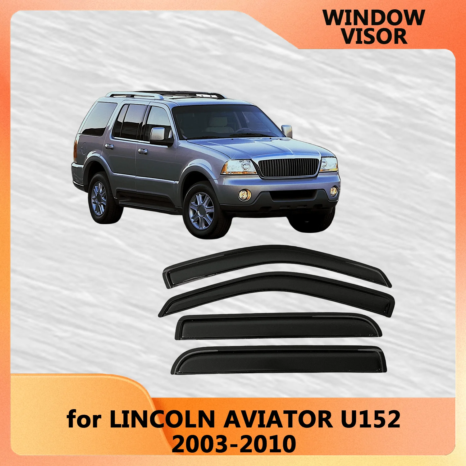 

Оконный козырек для LINCOLN AVIATOR 2003-2010, ветровые дефлекторы, защита от дождя, дверной козырек, вентиляционные шторы, внешние детали вентилятора