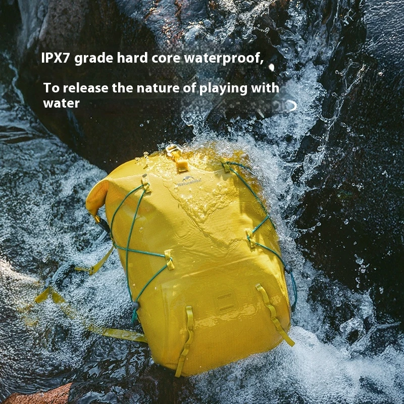

Naturehike Сверхлегкий водонепроницаемый рюкзак 28L Большое пространство 600D Полиэстер ТПУ Кемпинг Туризм Путешествия Альпинизм Складная сумка для хранения