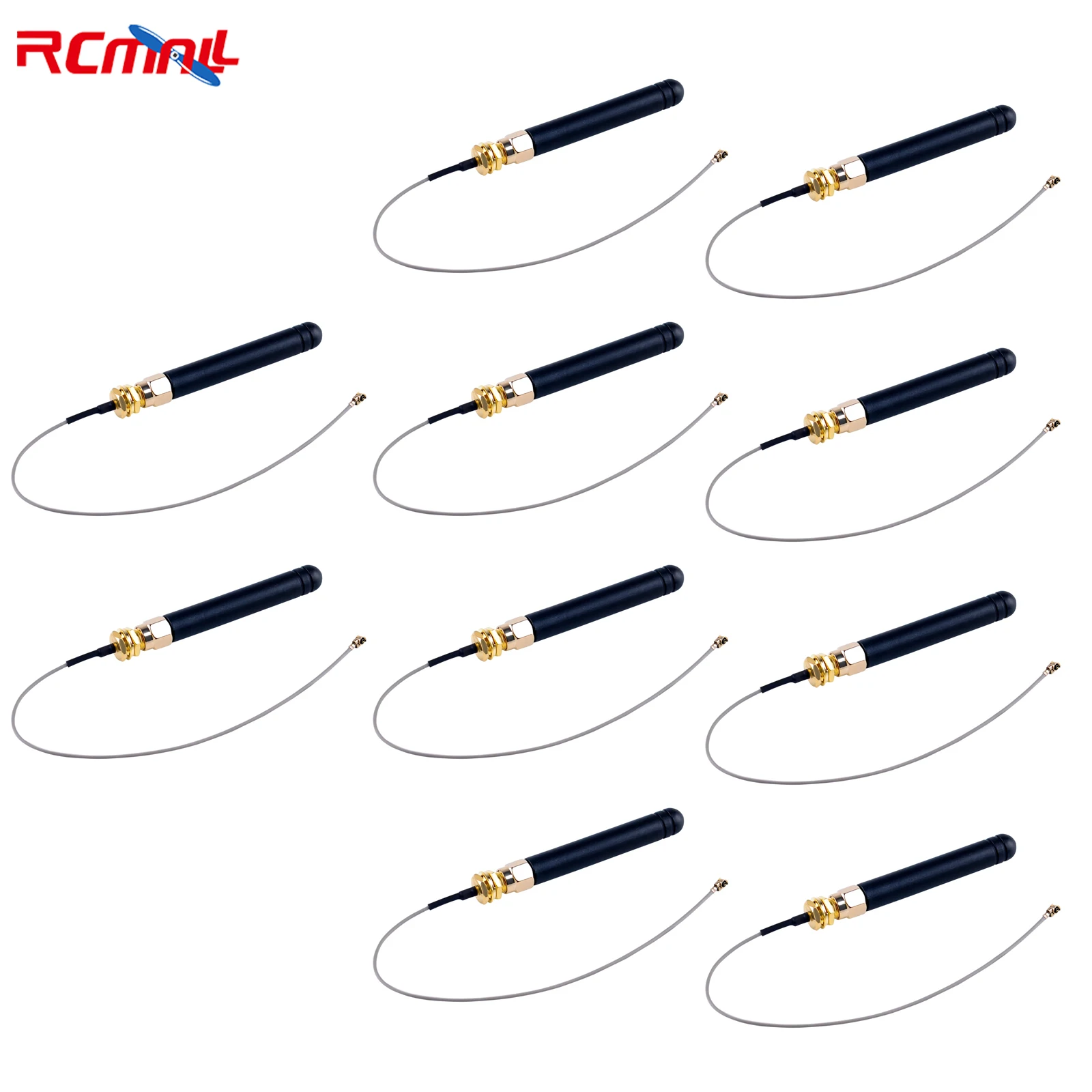 

10PCS Lora Antenna U.FL I-PX to SMA Connector 2dBi Gain 868MHz / 915MHz Antenna for Lora Board Lora32u4 II Wifi Lora32