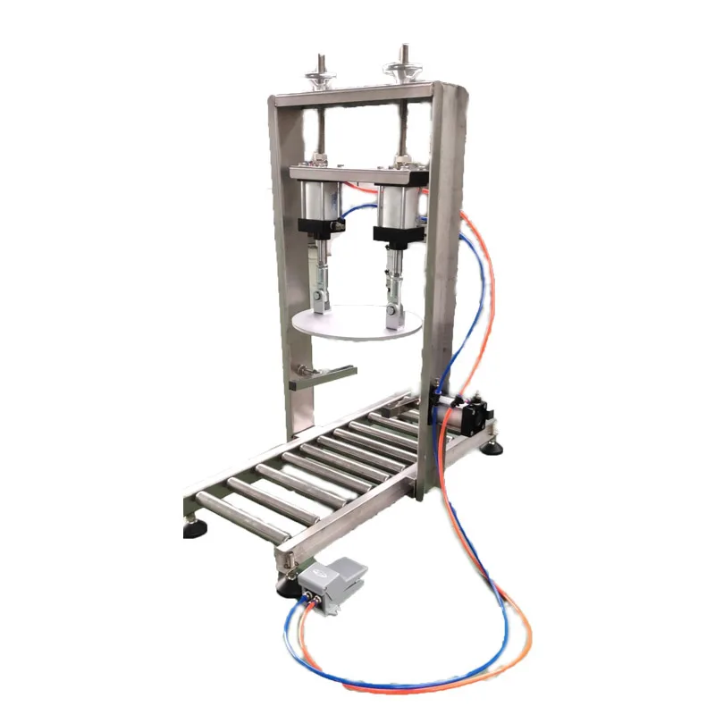 

Semi-auto Barrel Drum Bucket Capping Sealing Machine Plastic Big Bucket Lids Pressing Sealing Machines