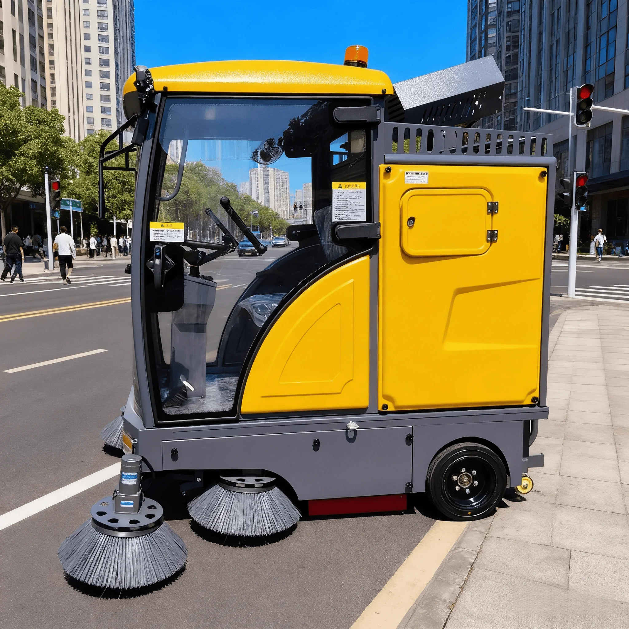 1900mm Cleaning Width Factory Direct Metal Floor Sweeper CTO X2 New Electric Ride-On High Pressure Cold Water Cleaning Machine