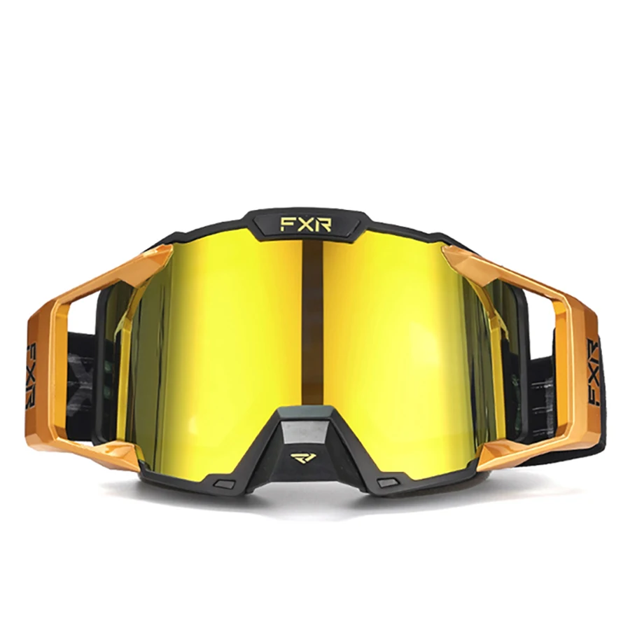 

FXR Motocycle Goggles Glasses Double Layer Anti Fog Lens Dirt Bike ATV Ski Outdoor Cycling Sunglasses Wind Dust & UV Protection