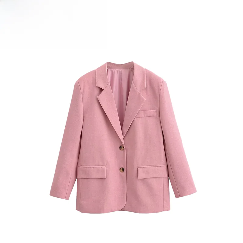 

Простой модный женский костюм ZR Jaet, осенний новый универсальный базовый дизайн, деловая повседневная верхняя одежда из полиэстера