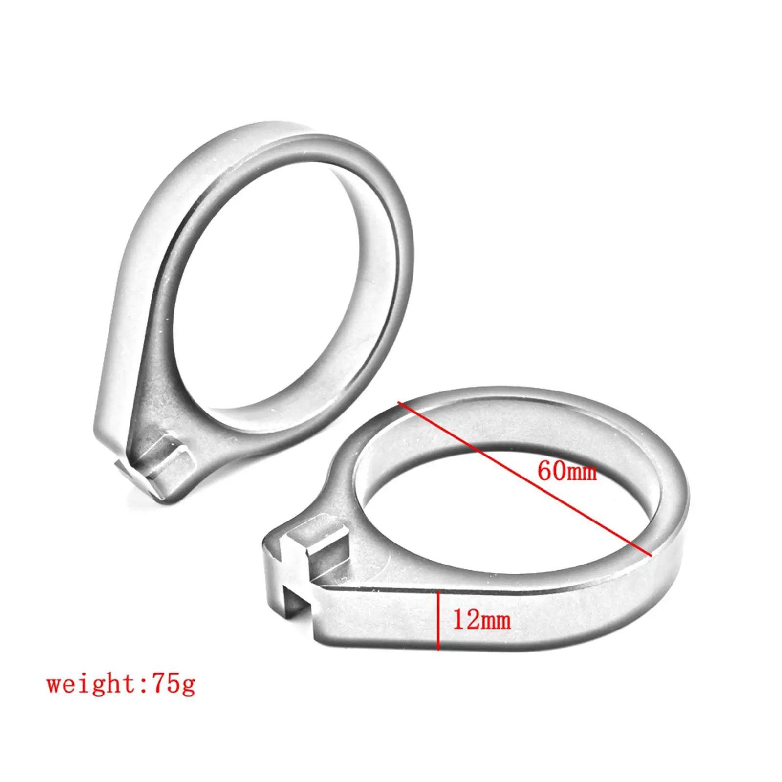 2 Pieces Motorcycle Handlebar Riser Aluminum Lifting for Honda VFR1200F image 6