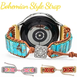 22mm 20mm Nylon Strap For Samsung Galaxy Watch 6/5/4/3 Huawei Watch 4/GT4-3-2 Pro Bohemian Braided Bracelet Amazfit GTR/GTS Band