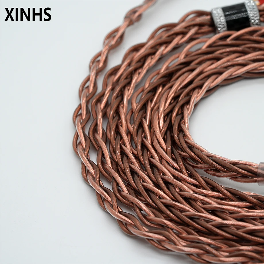 XINHS K01 8-core 7N bright copper+7N dark copper HIFI headphone