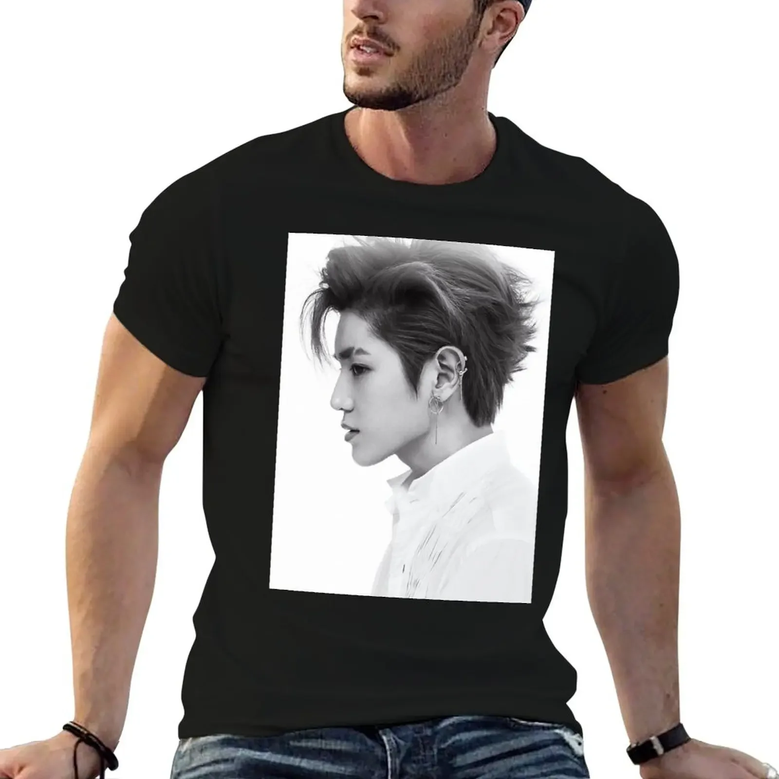 Lee Taeyong T-Shirt cotton graphic tees plain graphic shirts mens funny t shirts