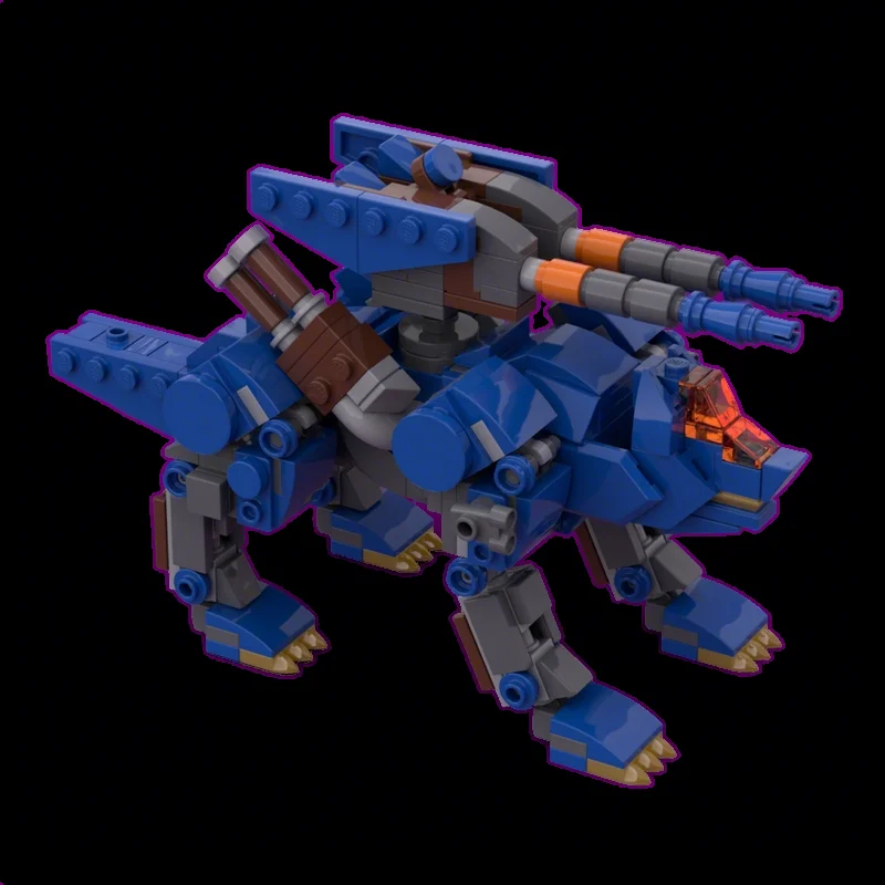 361 деталь MOC ZOIDS Command Wolf: Конструктор, Архитектурная Модель, Развивающая Игрушка, Подарок на Рождество и День Рождения, Креативный Сборный Набор DIY