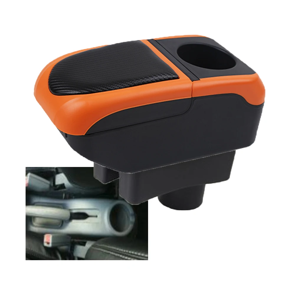 For Hyundai Accent Tegas 2 armrest box Center Console Elbow Rest Armrests Storage box with USB Phone Cup Holder Arm Rest