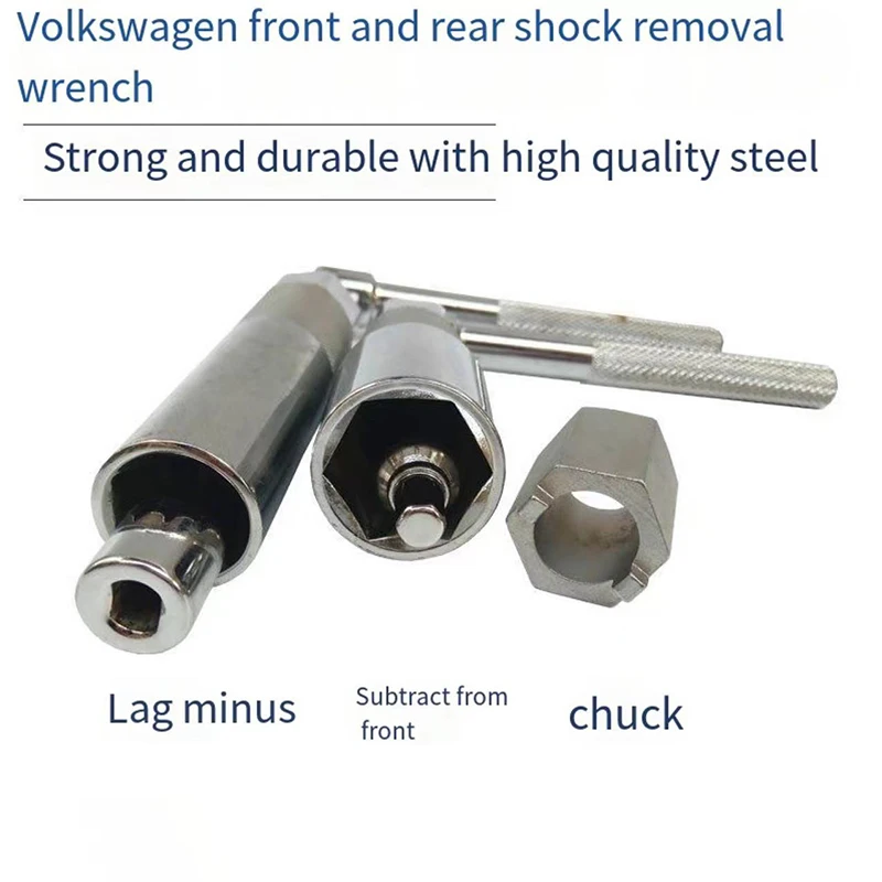 17mm 22mm Front and Rear Shock Absorber Inner Hexagon Removal Wrench Maintenance Rear Shock Absorber Sleeve Tool for The Public