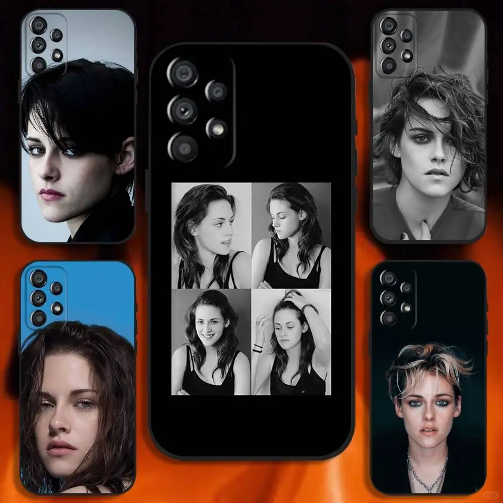 

Чехол для телефона K-Kristen S-Stewart Actress для Samsung Galaxy A20, A21s, A22, A31, A32, A52, A53, A72, 73, A80, мягкий черный чехол