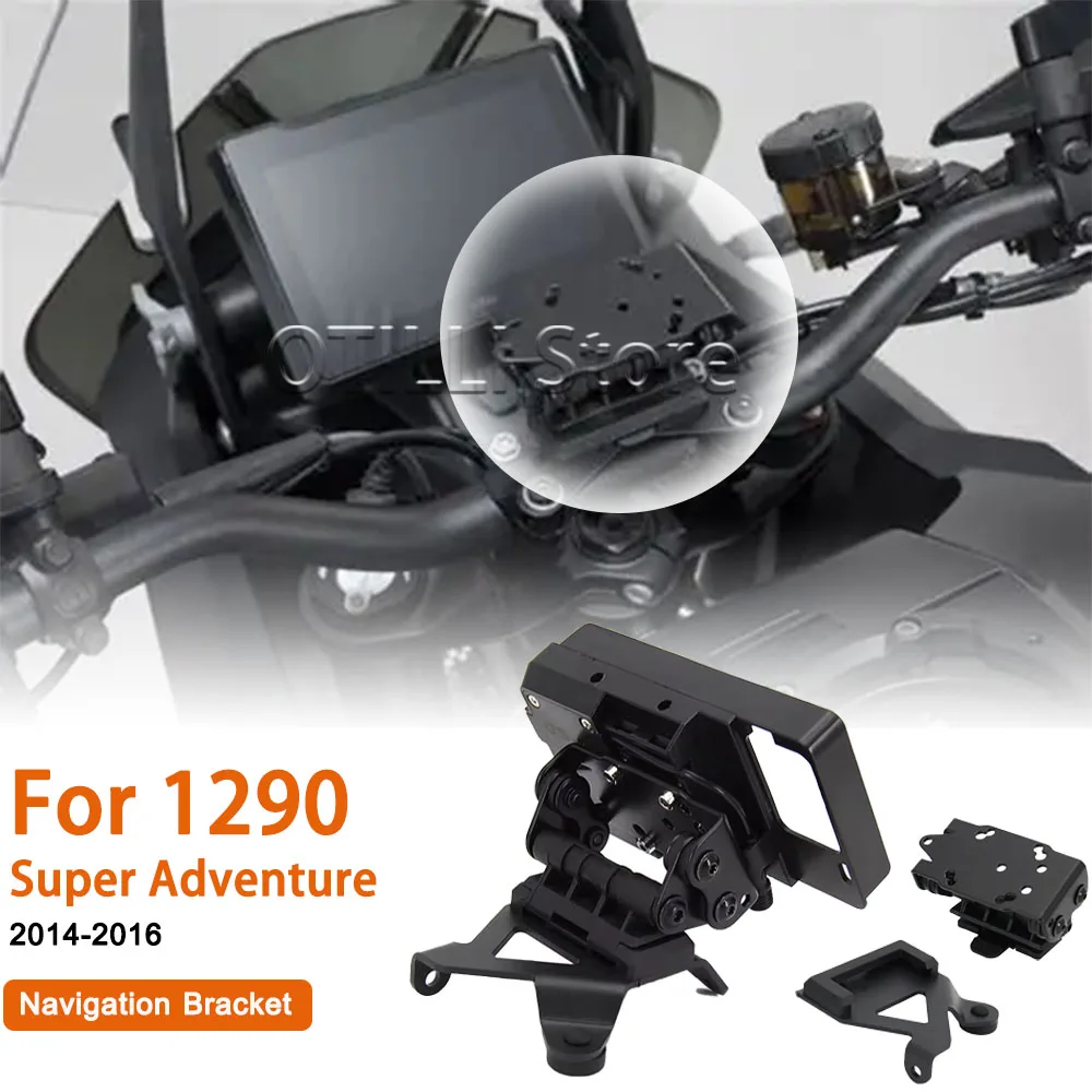 

NEW For 1290 Super Adventure T 2014 2015 2016 Motorcycle GPS Smart Phone Navigation Mount Mounting Bracket Adapter Holder