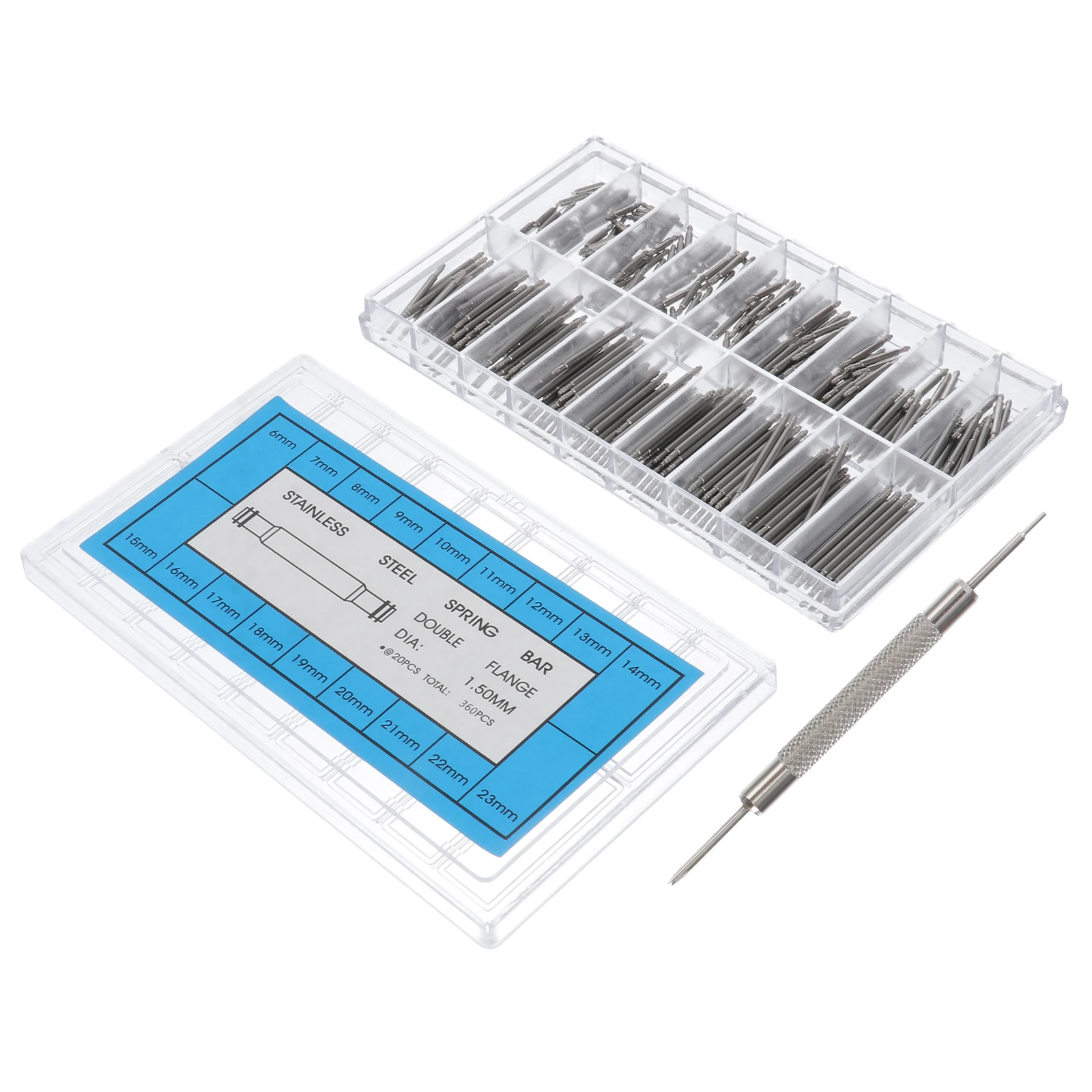 Watch Repair Strap Remover Tools Stainless Steel Spring Bar Metal Band Pin Boxed