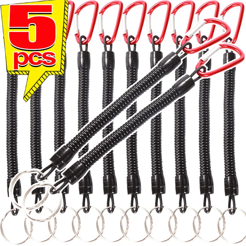 

Эластичный страховочный шнур 26 см с карабином, металлическая пряжка, для удилищ, походного снаряжения, водонепроницаемый