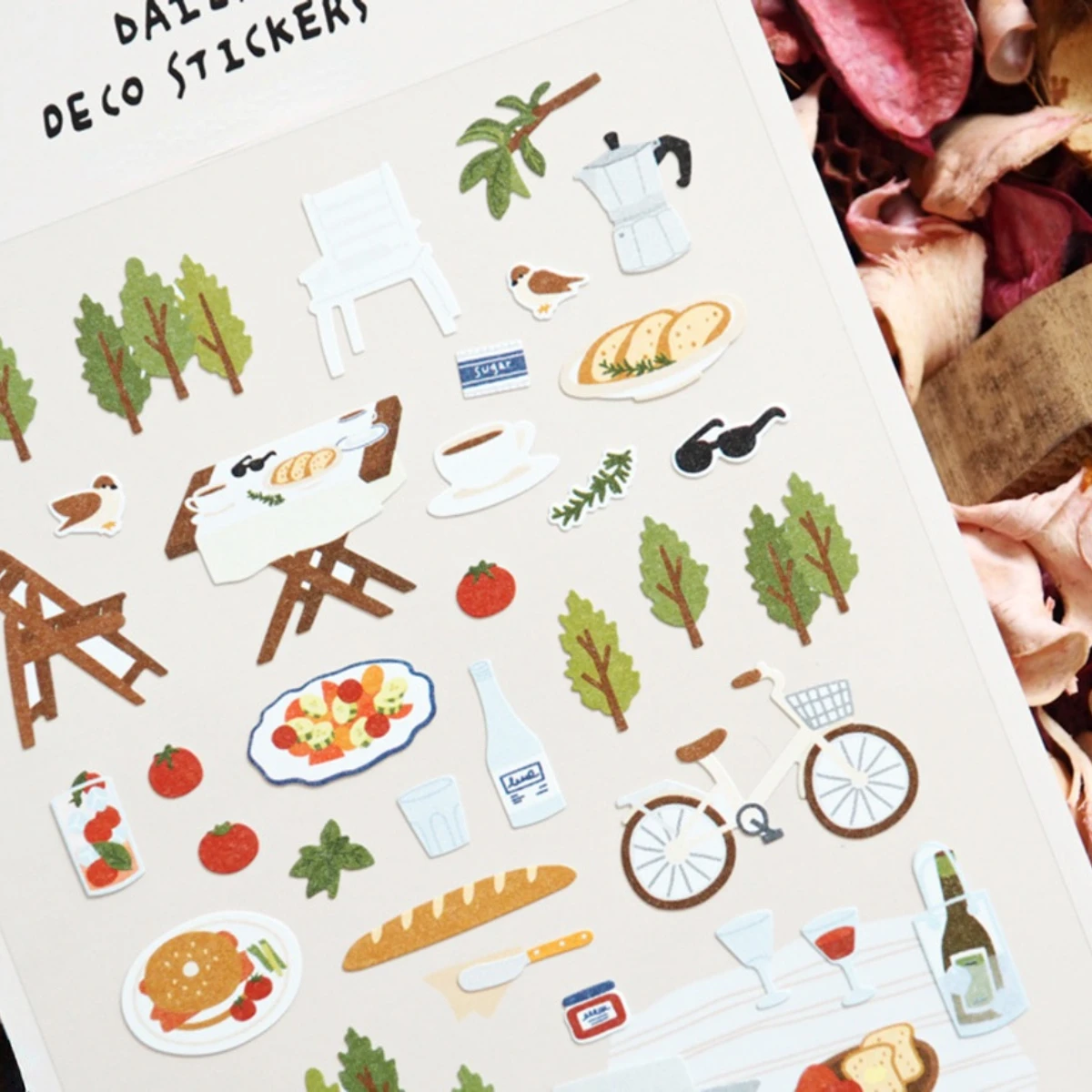 Korean Import Suatelier In the Garden Forest Picnic Paper Stickers Scrapbooking Diy Journal Sticker Sheet Cute Deco Stationery