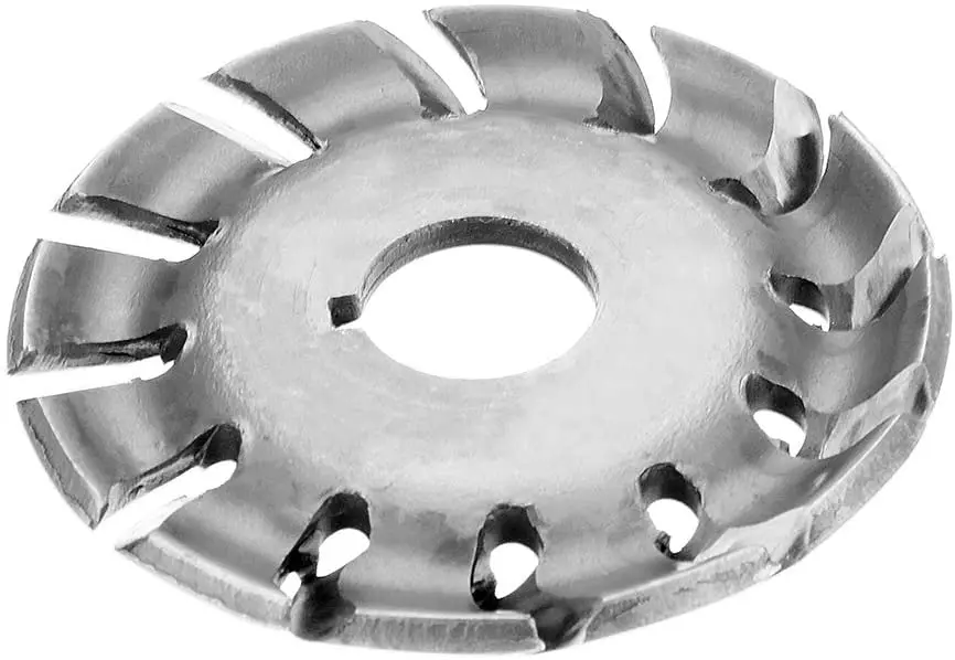 65mm Wood Shaping Disc Wood Carving Disc 16mm Bore 12 Teeth Extreme Shaping Disc for 100mm Angle Grinder Woodworking Tool