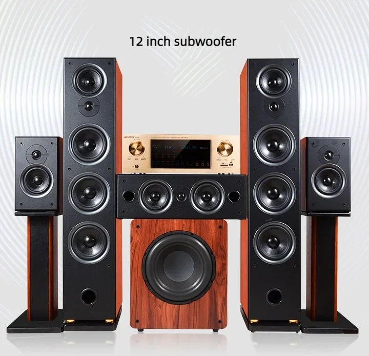 High Quality JY-650 5.1 Surround Sound Home Theater System Wooden Box Karaoke Home Theatre Systems